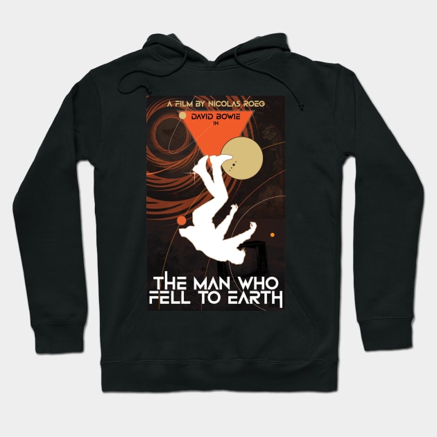 The Man Who Fell To Earth - David Bowie Hoodie by BBurn_Art